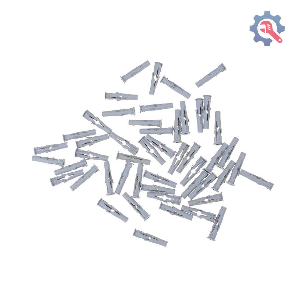 [GEX] 50 ชิ้นไนลอน Plasterboard Drywall Wall Plug สําหรับกรอบประตูหน้าต่างคอนกรีต M6x35 [TH]