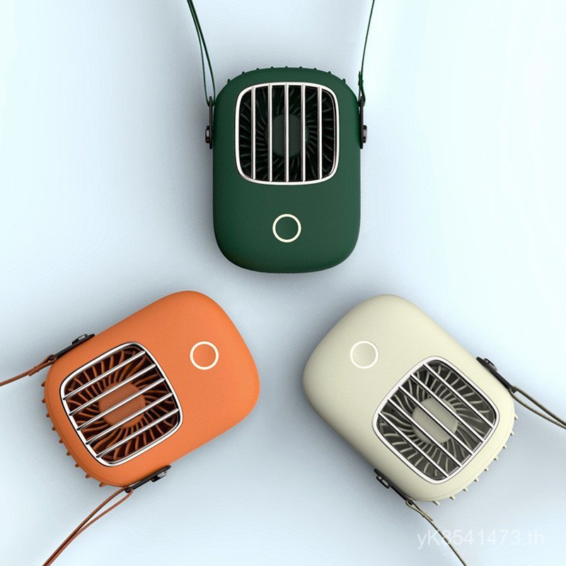 ย้อนยุคอิตาลีพัดลมขนาดเล็กแขวนเอวพัดลมมินิกลางแจ้งมือถือคนขี้เกียจรู้จักพัดลมไฟฟ้าแบบพกพาสไตล์ใหม่ห้