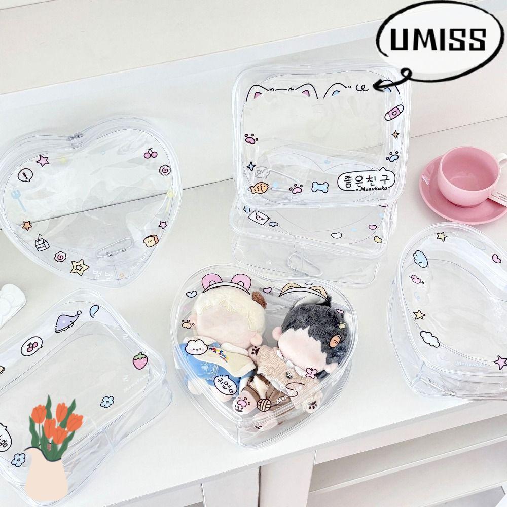 UMISTYDREAM กระเป๋าใส่ตุ๊กตาผ้ากํามะหยี่ โปร่งใส