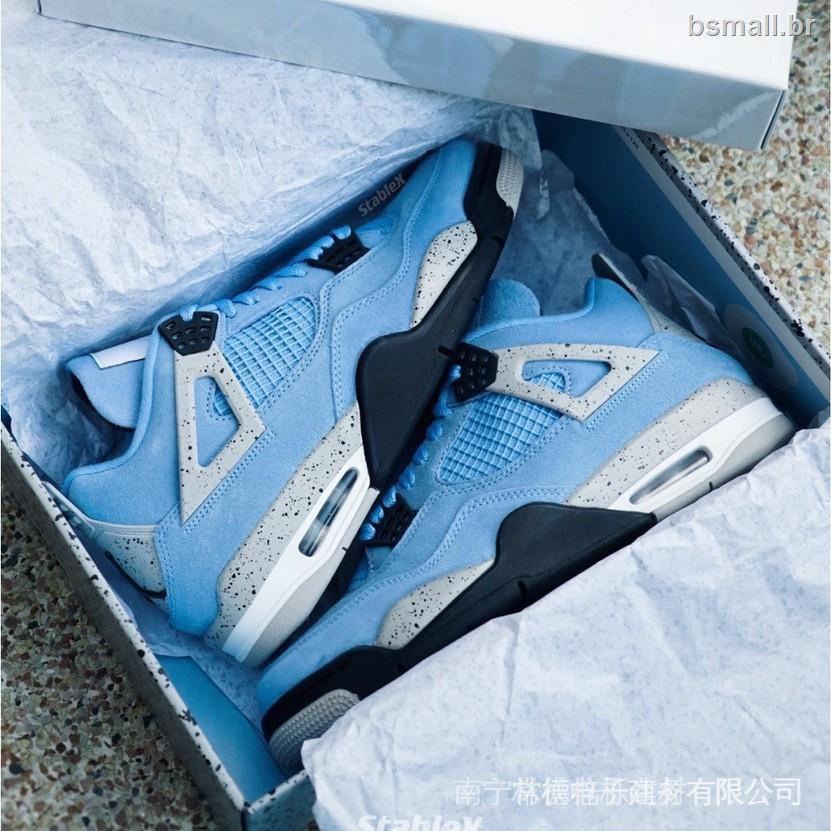 Air Jordan 4 Retro University ดั้งเดิม "สีน้ําเงิน" 408452-400 YROM H38Q