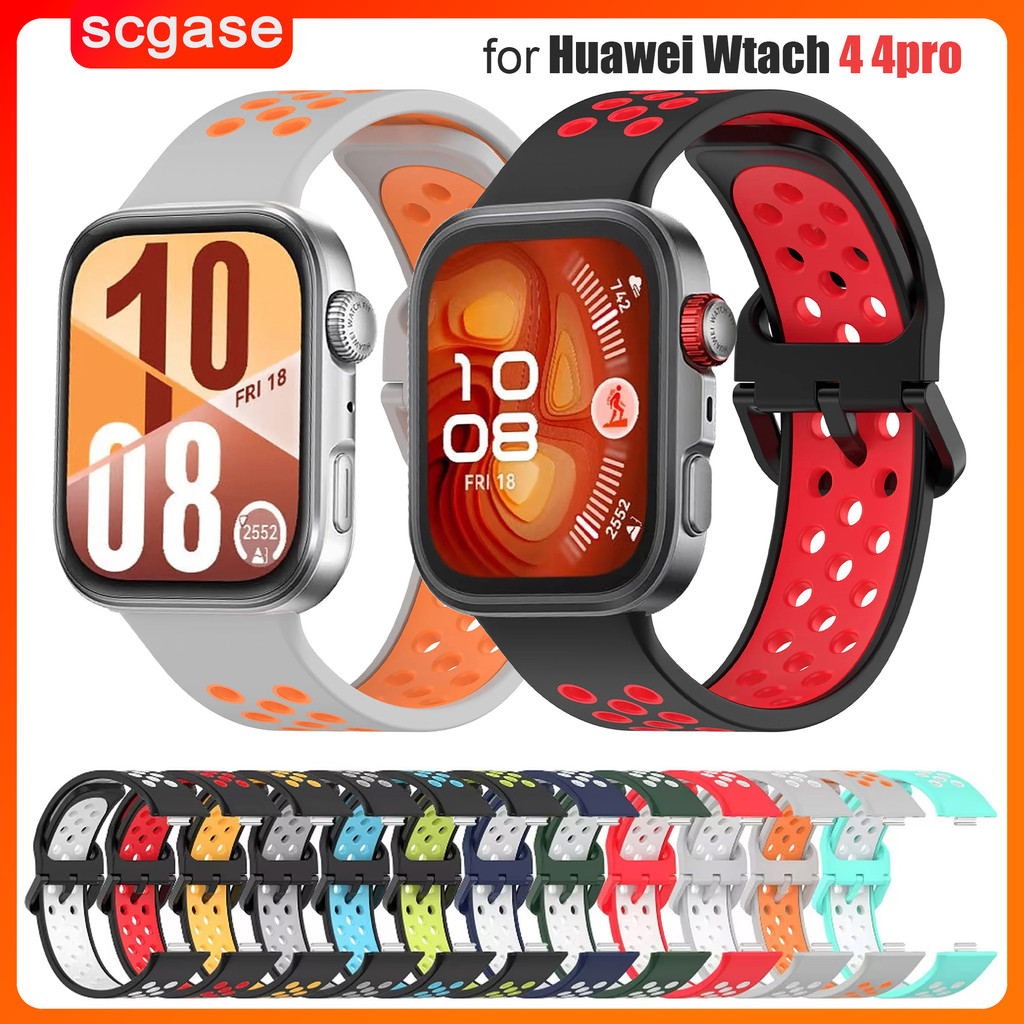 สายรัดซิลิโคนอ่อนนุ่มสําหรับนาฬิกา Huawei Fit 3/4/4 Pro กีฬาสร้อยข้อมือระบายอากาศสายรัดข้อมือสําหรับ Huawei Watch Fit 4/4 Pro เปลี่ยน