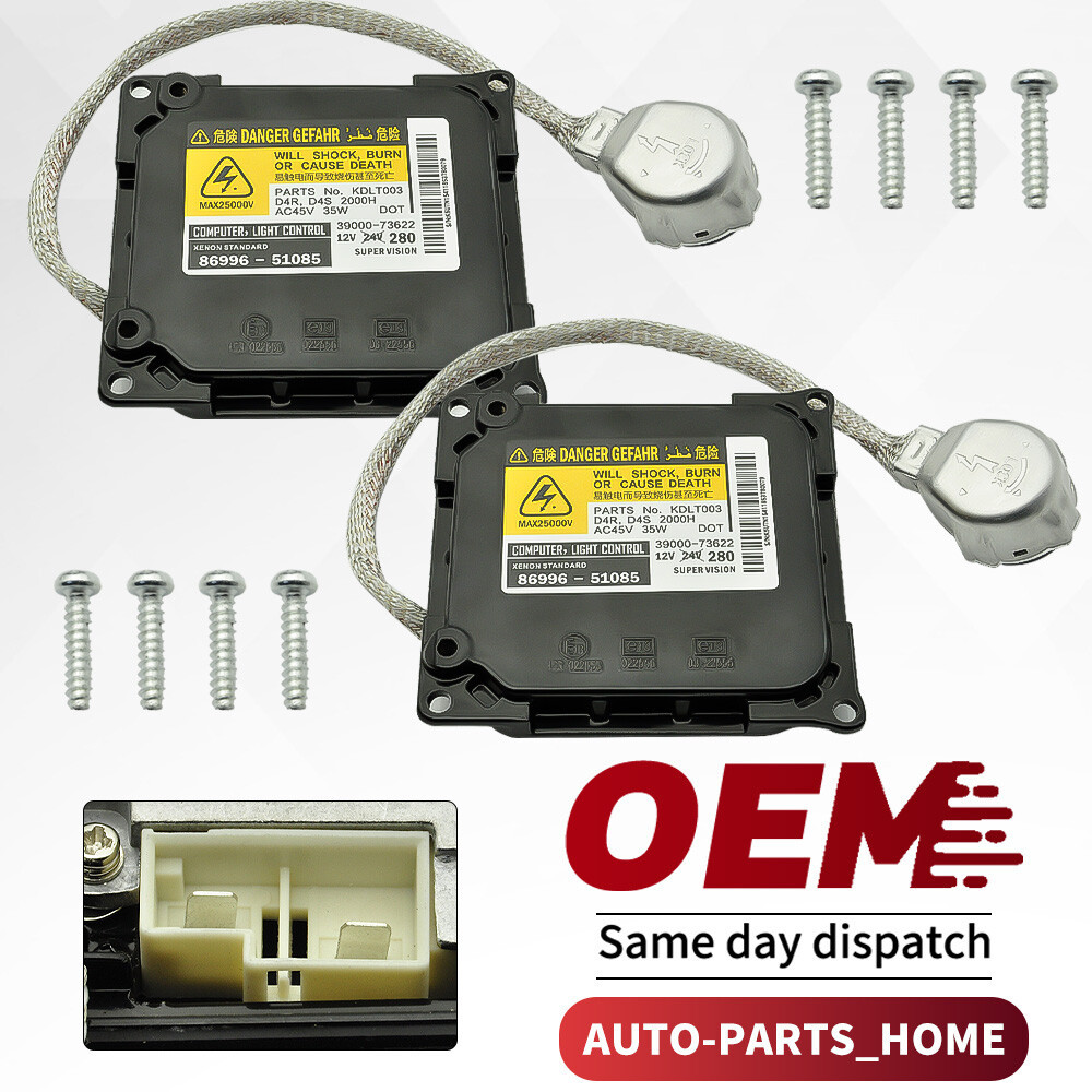 2X Xenon HID ไฟหน้าบัลลาสต์โมดูลสําหรับ Lexus LS460 ฐาน L 4.6L V8 4 ประตู