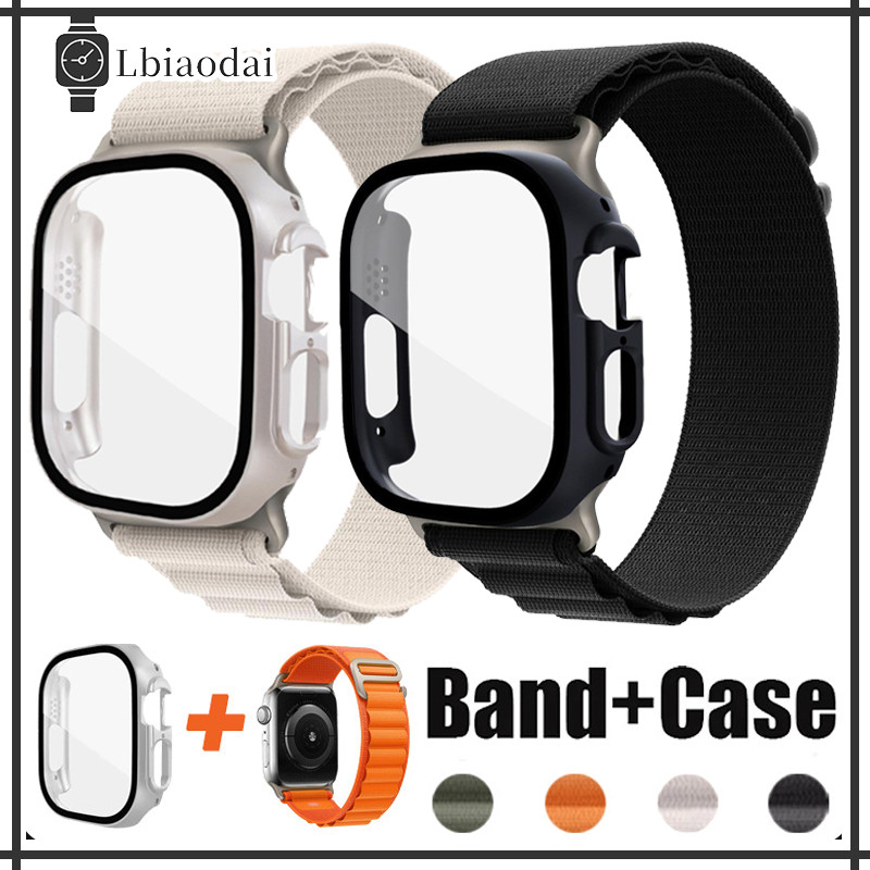 ไนลอนกรณีอัลไพน์ลูปสายรัด  for Smart Watch Ultra/SE 3 2 49มม 46 มม Series 11 10 9 8 7 6 3 2 SE 5 4 42 มม 45 41 44 40มม