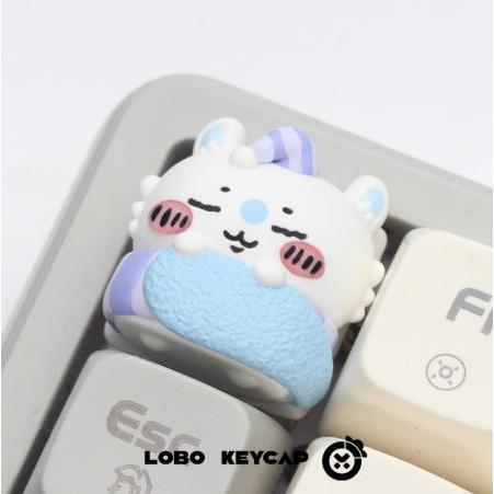 Lobo Momonga Pajama Chikawa Artisan Keycaps ปุ่มกดเรซิน