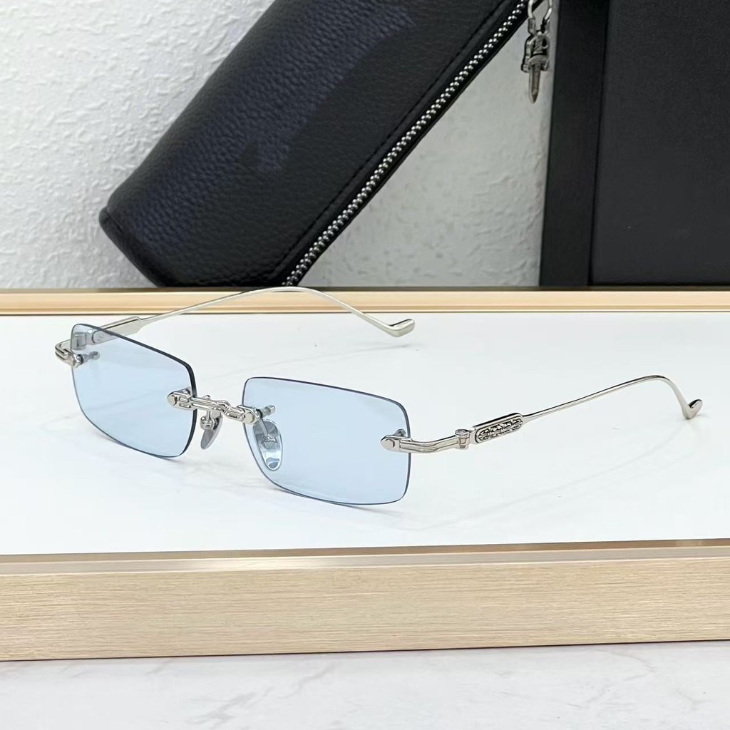 VU5J Chrome Hearts SOF European and American Fashion Personality Retro Square Frameless Men's Sungla