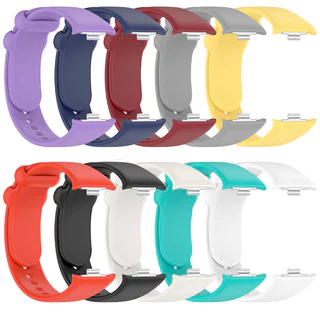 สายซิลิโคนสําหรับ Xiaomi Redmi นาฬิกา 4 5 6 SmartWatch สายรัดข้อมือสําหรับ Xiaomi Mi Band 8 Pro/9 Pro/10 Pro สร้อยข้อมือ Watchband อุปกรณ์เสริม