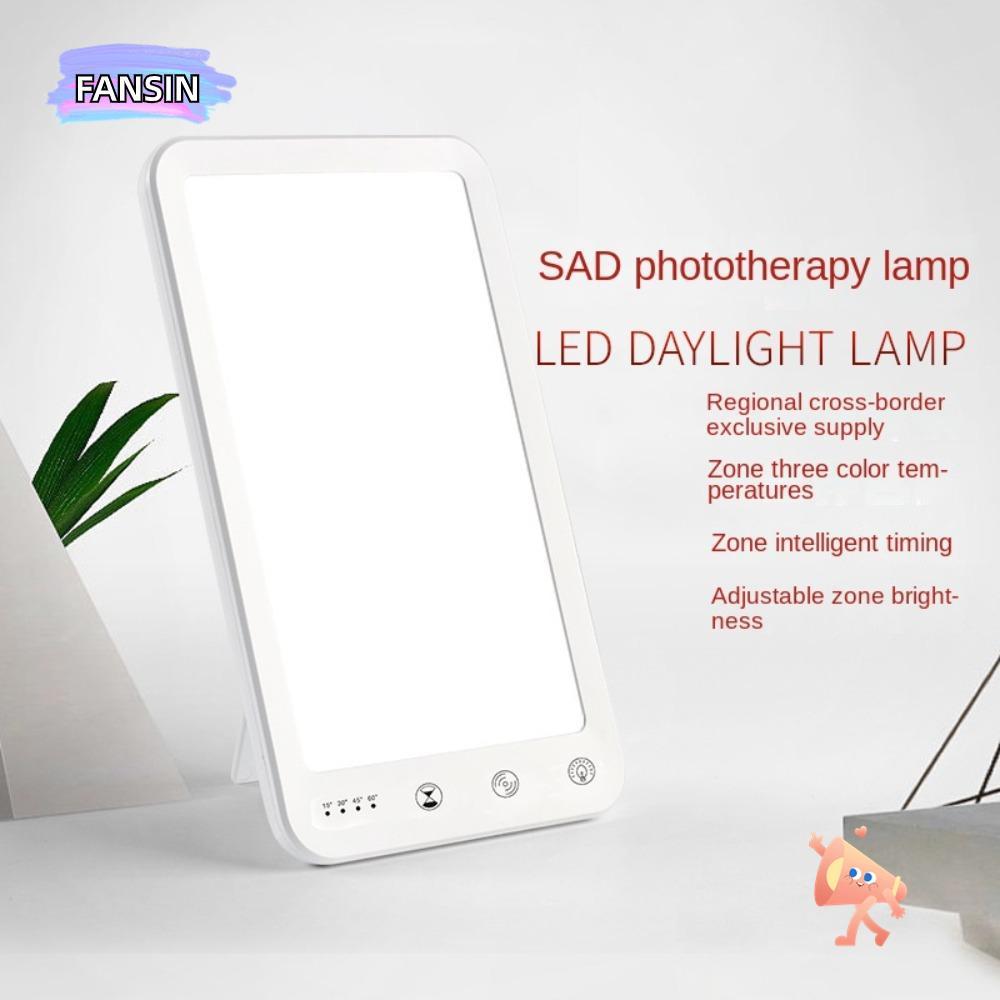 โคมไฟบําบัด FANSIN SAD, 10000 Lux 5 ระดับความสว่าง LED Daylight Lamp, Eye Protection Touch Control Phototherapy Sad Therapy Light