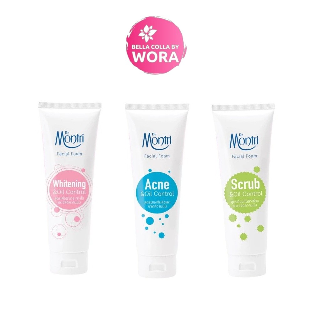 [1 หลอด] Dr.Montri ดร.มนตรี โฟมล้างหน้า [25 กรัม/หลอด] Ance / Whitening / Scrub