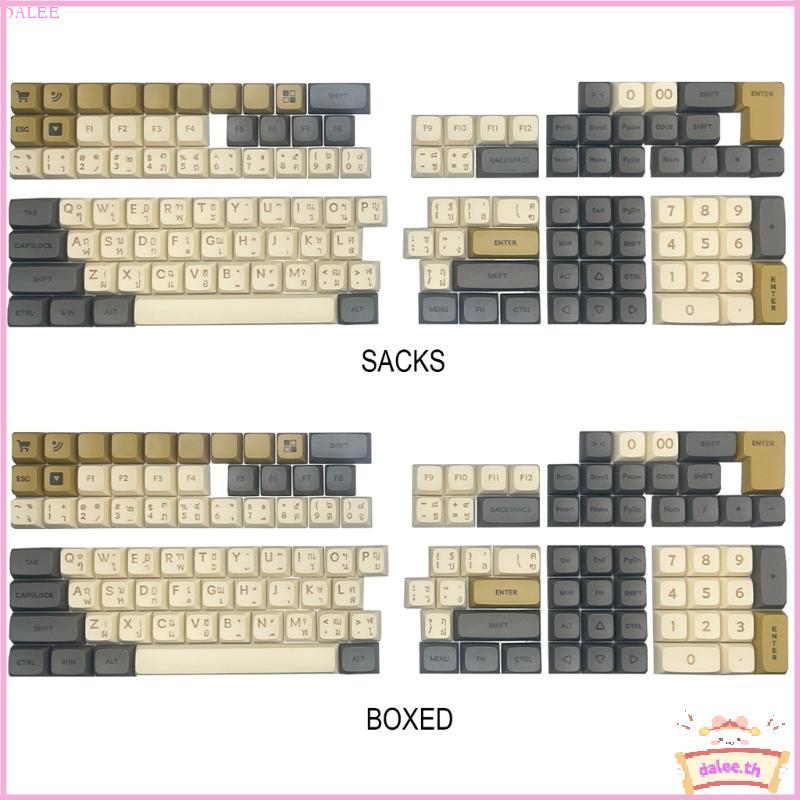 DALE Mechanical Keyboard Keycaps ปุ่มกดภาษาไทยในโปรไฟล์ XDA สําหรับการพิมพ์ที่ดีขึ้น