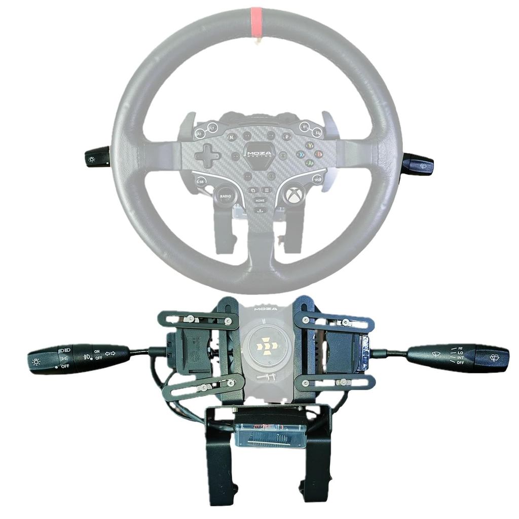 ไฟเลี้ยวไฟหน้า Dimmer สวิตช์ปัดน้ําฝนสําหรับ MOZA R3/R5/R9 V2 /R12/R16/R21 ไดรฟ์โดยตรงฐานล้อเซอร์โว;