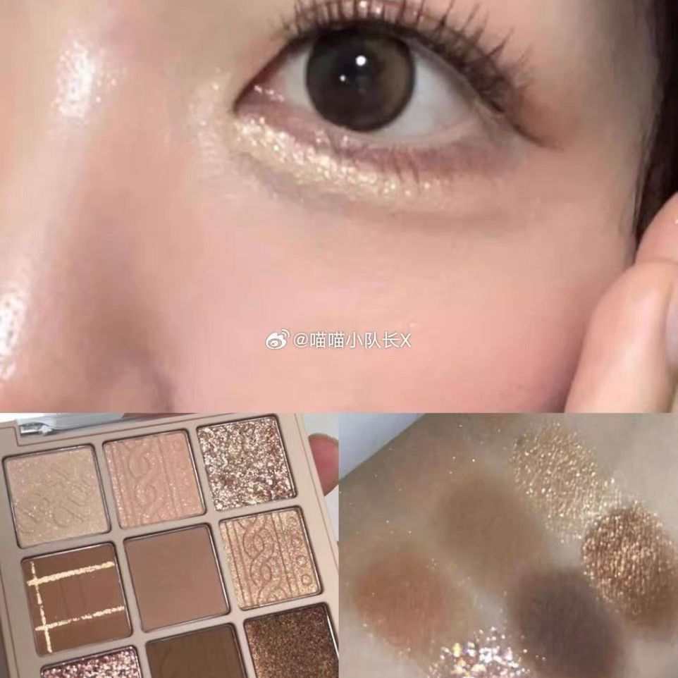 New Product#South Korea dasique Eyeshadow Palette Sample03Milk Tea Pearlescent Matte Daily Oatmeal L