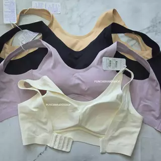 Sabina Habpy Pretty Perfect Level 1 เสื้อชั้นใน ไร้โครง รหัส HBU25003 แบบตะขอหลัง