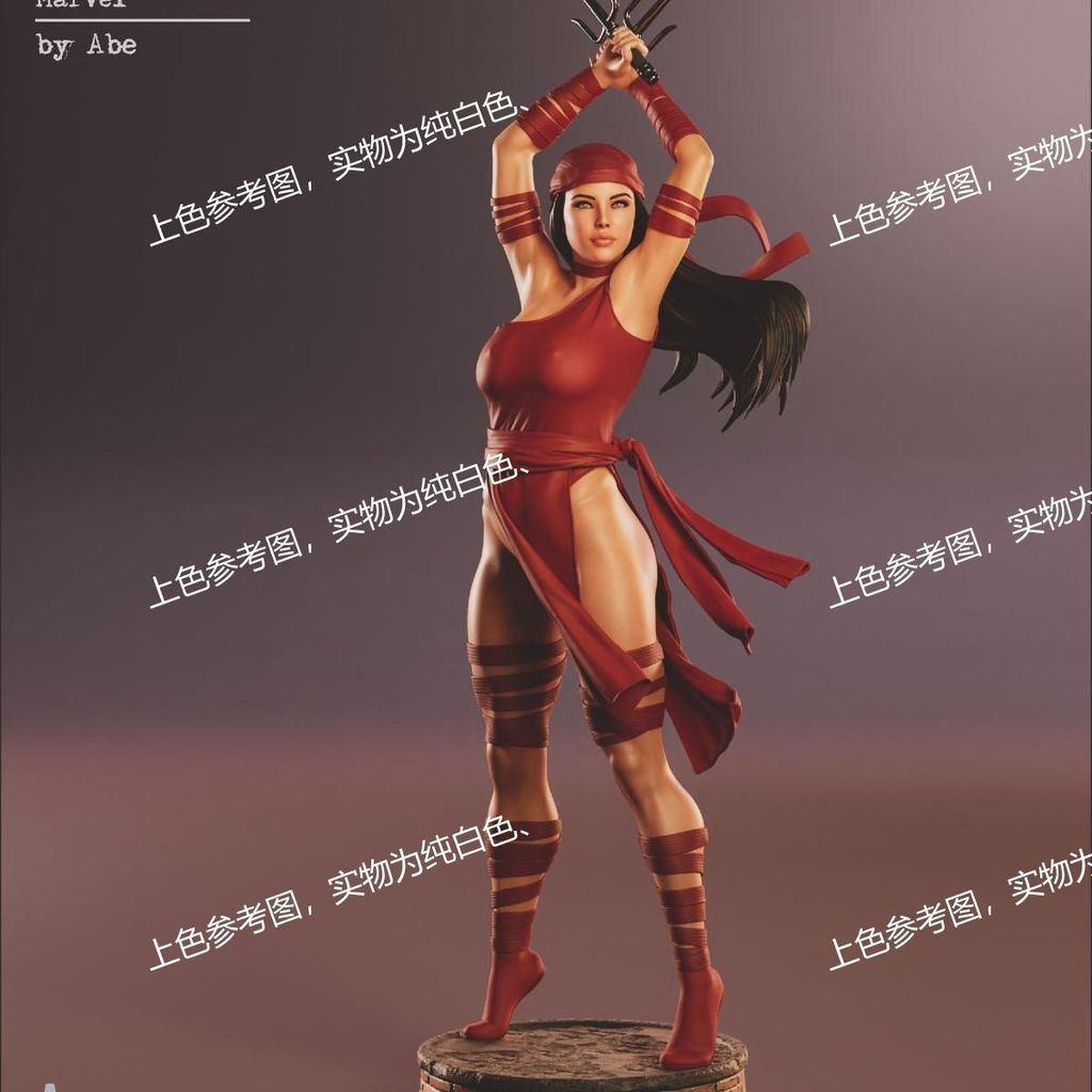 Exclusive gk White Model Marvel Erica 3d Printing Model White Model Practice TGZM มูลค่าสูง