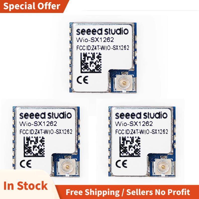 3 ชิ้นเห็น Wio-SX1262 โมดูลไร้สาย SX1262 ฝังรองรับ LoRa & LoRaWAN บน EU868 & US915