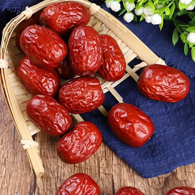Xinjiang Red Dates 500g สินค้าใหม่ตามฤดูกาล Big Dates Hetian Specialty Big Red Dates ผลิตภัณฑ์แห้ง C