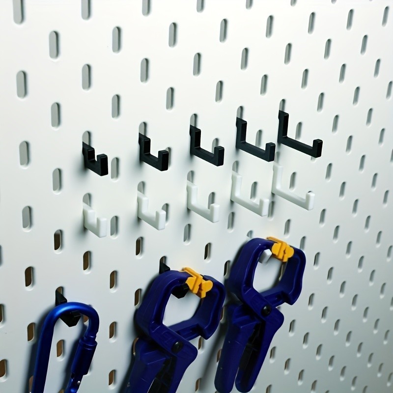 WayYoung 10pcs L Shape Hook Fit IKEA SKADIS Pegboard Desktop Wall Gadget Hanger Organizer ตะขอรูปตัว