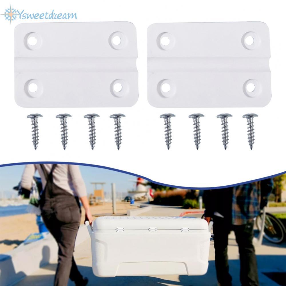 【SWTDRM】Maintain Your For Igloo Cooler with this Hinges and Screws Set 2 Hinges 8 Screws