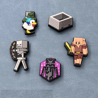 อุปกรณ์เสริมรองเท้าMinecraseries DIY หัวเข็มขัดสำหรับตกแต่ง