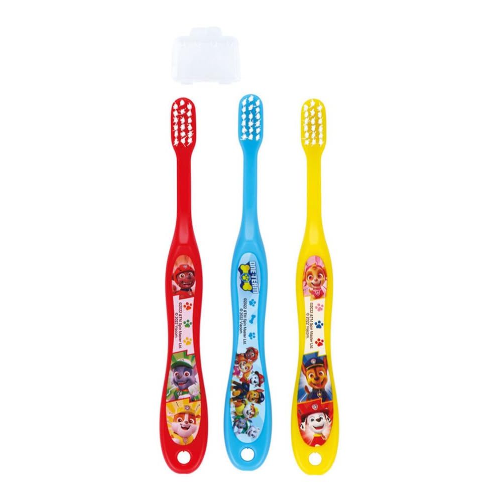 Skater Toothbrush, 14cm, for Preschoolers 3-5 Years Old, Soft, Pack of 3, Paw Patrol 23 Design, TB5S