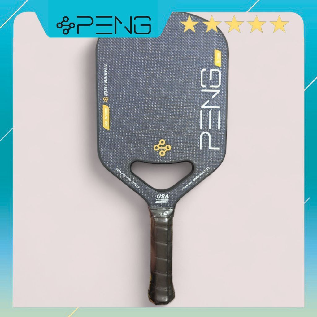 ของแท้ PENG ZUES Titanium Carbon 16mm Gen 3 Pickleball แร็กเก็ต