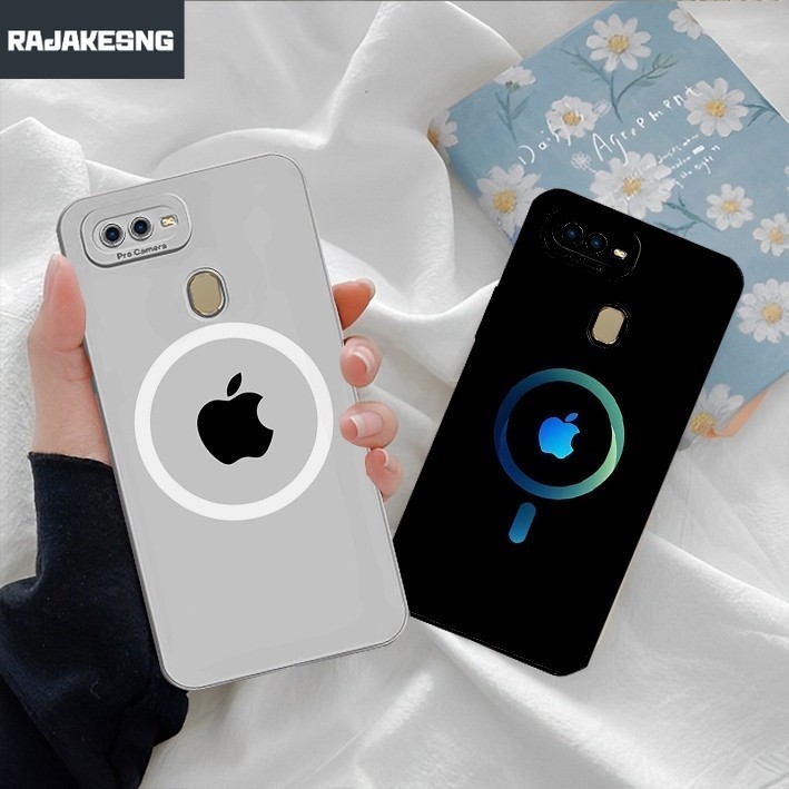 เคส HP OPPO A5s/A7/A12/A11K/F9/REALME 2 PRO/A3S/A1K/REALME C2 พร้อม APPLE LOGO Motif - เคสอินเทรนด์ 