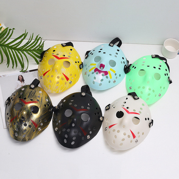 หน้ากากแฟนซี หน้ากากผีฮาโลวีน หน้ากากฮาโลวีน Freddy vs Jason Horror Hole Holiday Funny Dress Up Mask