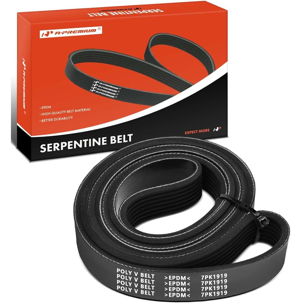 A-Premium Engine Serpentine Drive Belt ใช้งานร่วมกับ Scion tC 2007 2008 2009 2010, L4 2.4L, ไม่มีหลั