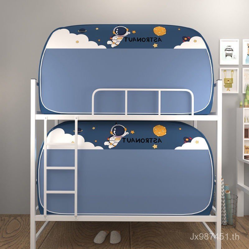 ด้านบนล่างสองชั้นมุ้งกันยุงหอพักเตียงข้าวหอพักกระโจมยุงผ้าติดตั้ง-ฟรีแรเงาปิดนักเรียน gh7จ