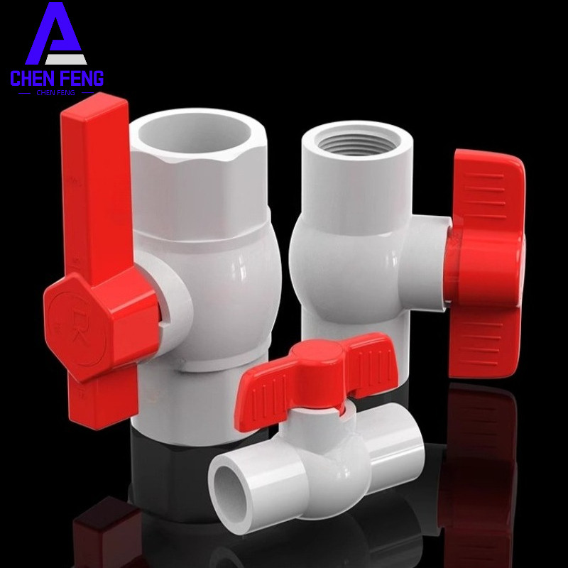 บอลวาล์ว PVC 1 ชิ้นสําหรับน้ําประปา Pipeline Flow Control - PLAIN END & THREADED END 20/25/32/40 มม.สีขาว