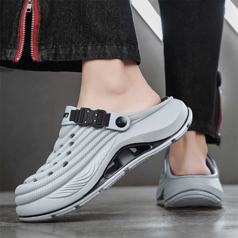 ผู้ชายผู้หญิงสไตล์เดียวกันEVAหนาSoledรองเท้า2024สไตล์ใหม่Anti-Slip Soft-Soledห้องน้ําชายหาดรองเท้าแตะกลางแจ้งรองเท้าแตะ