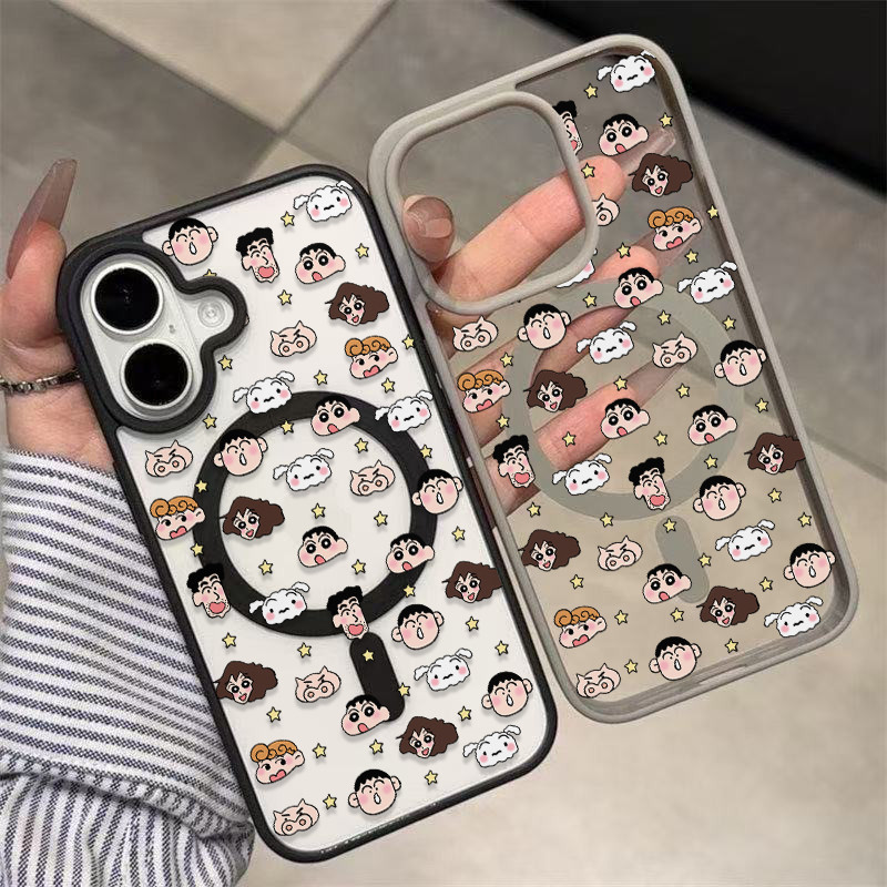 แม่เหล็ก 🛰เคสใสกันกระแทกลายน่ารัก🛰ไอโฟน17Air 11 12 13 14 15 16 17 PROMAX 17 16 15Pro 16 15 14PLUS 8 7Plus XR X XS XSMAX