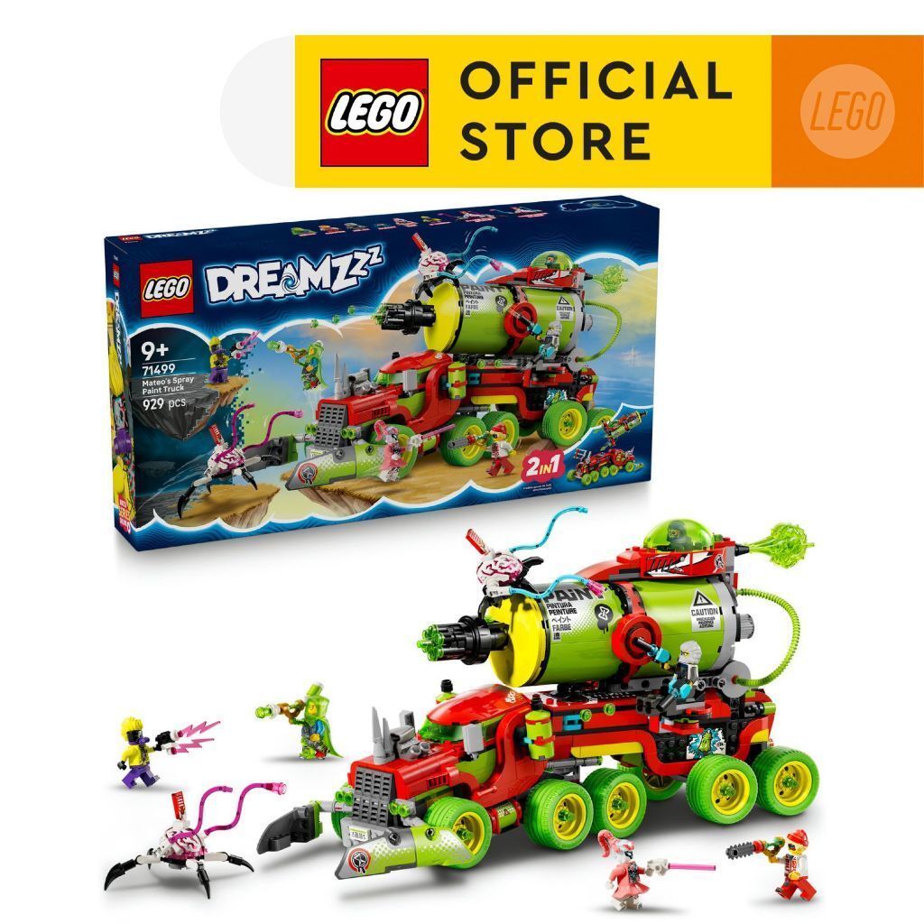 LEGO DREAMZzz 71499 รถบรรทุกสีสเปรย์ของ Mateo 929 ชิ้น