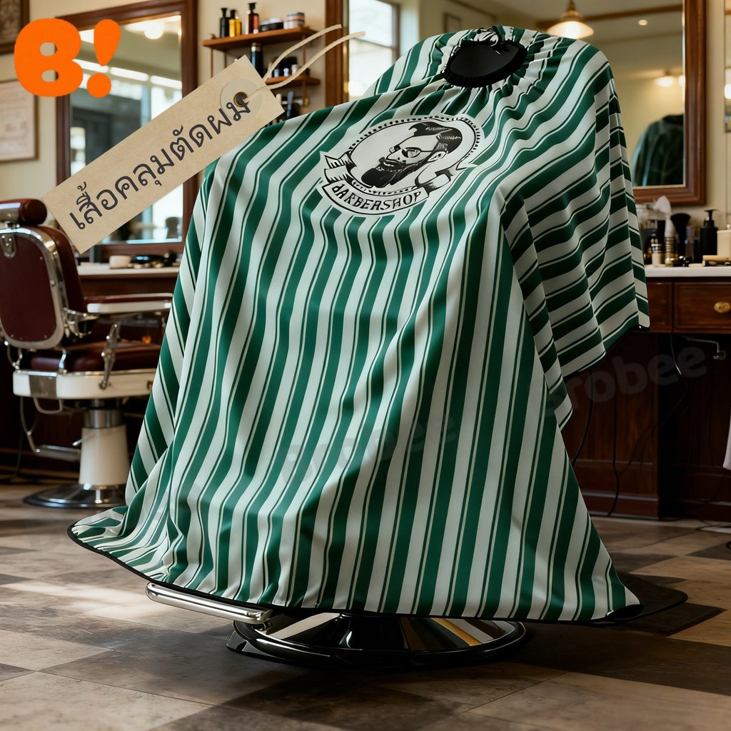 145*160 ผ้าพันคอช่างตัดผม ผ้าคลุมไหล่ตัดผม Salon Cape เคปตัดผม Aldult Hairdressing Apron ผ้าป้องกันผม