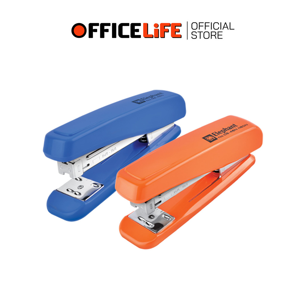 Elephant (ตราช้าง) เครื่องเย็บกระดาษ เครื่องเย็บ รุ่น DS-45 สีธรรมดา / DS-45N สีนีออน (1 เครื่อง / ส