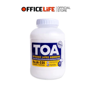 TOA (ทีโอเอ) กาวลาเท็กซ์ งานอเนกประสงค์ รุ่น LA-22S ขนาด 4 , 8 , 16 และ 32 ออนซ์ เนื้อกาวสีขาว ( 1 กระปุก )