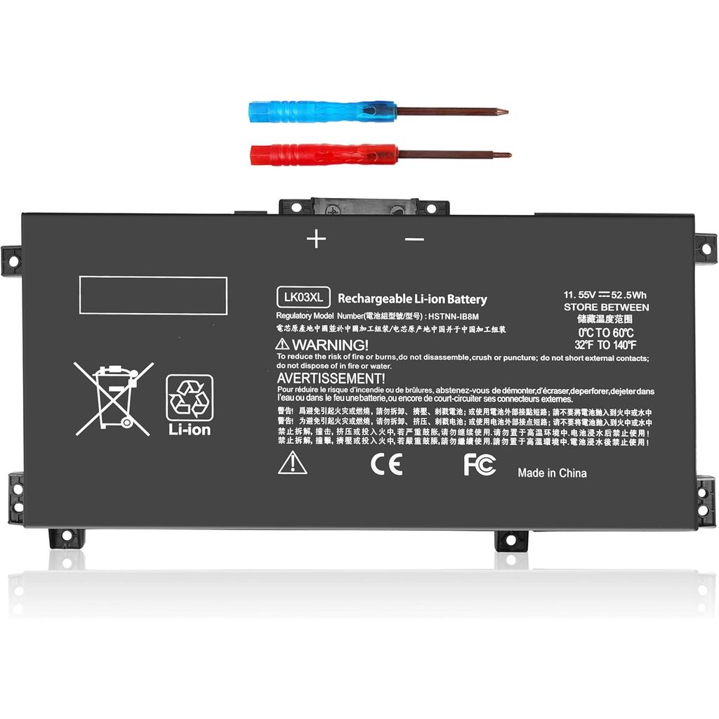 LK03XL แบตเตอรี่สําหรับ Hp Envy x360 Convertible 15m-bp1xx 15m-cn0xxx 15m-cp0xxx 17m-ae0xx 17-bw 17m