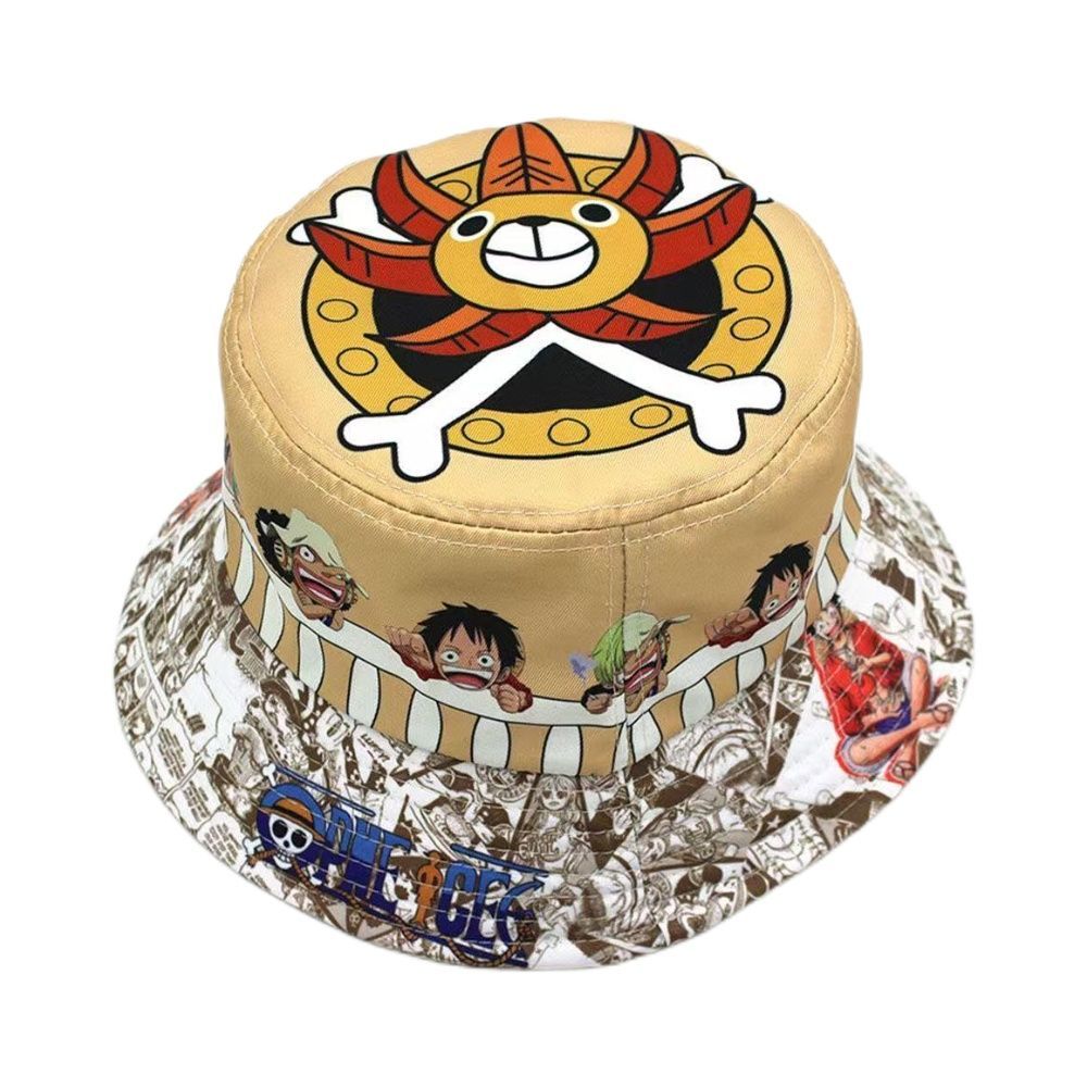 One Piece Sun Hat Bucket Hat Luffy Hat Anime Hat Sunscreen All-Match Style