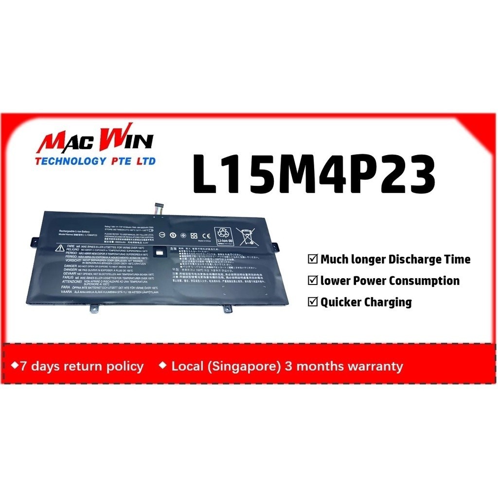 New L15M4P23 Replacement Laptop Notebook Battery Compatible with Lenovo Yoga 910 Yoga 5 Pro Series 7