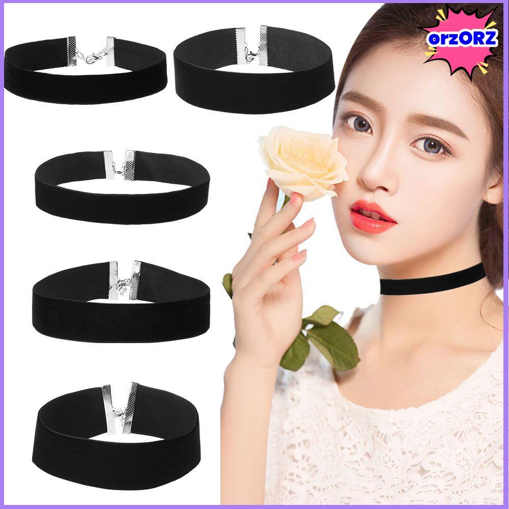 สร้อยคอนามการ์.ORZ สไตล์วินเทจคลาสสิกหรูหรา พร้อมริบบิ้นสีดำ