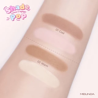 MEILINDA Shade Pop Contour & Highlight เมลินดา คอนทัวร์ ไฮไลท์ สีสวย ใช้ง่าย พกสะดวก 1 แท่ง