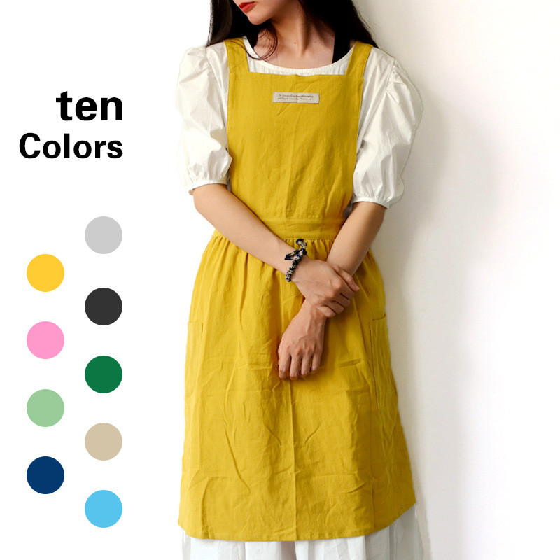 Ran Rui Apron เวอร์ชั่นเกาหลี Art Cafe Painting Apron Workwear 25.10.31