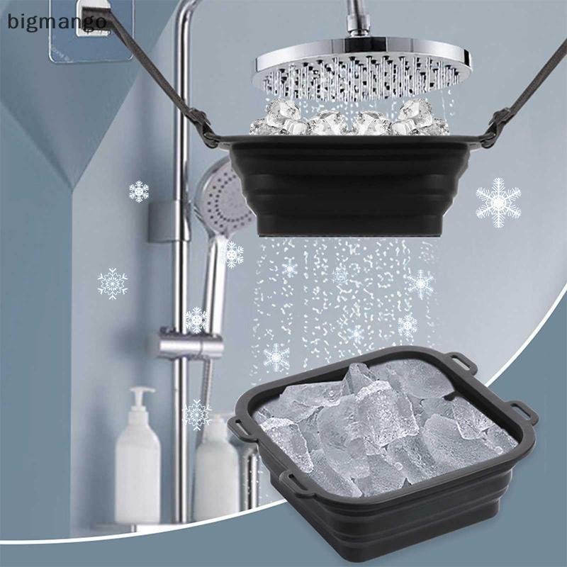 [bigmango] Arctic Ice Shower Ice Bath Water Chiller, Rapid Cooling Portable Ice Bath, ซิลิโคนพับได้ 