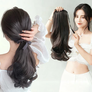แฮร์พีชหางม้า ดัดลอน แบบหนีบและผูก ใช้งานง่าย สะดวก ดูเป็นธรรมชาติ ยาว35/45/55ซม.ใช้ได้ทั้งเด็กและผู้ใหญ่ พร้อมส่ง