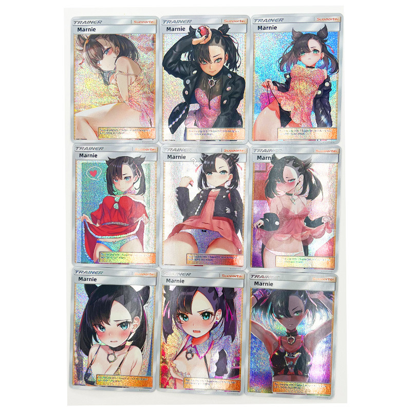 Pokémon Pokemon PTCG Marnie การ์ดคอลเลกชันโฮมเมด