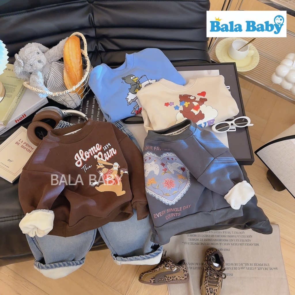 สเวตเตอร์เด็ก สเวตเตอร์กันหนาว เสื้อกันหนาวพิมพ์ลาย Size90-120cmCX34