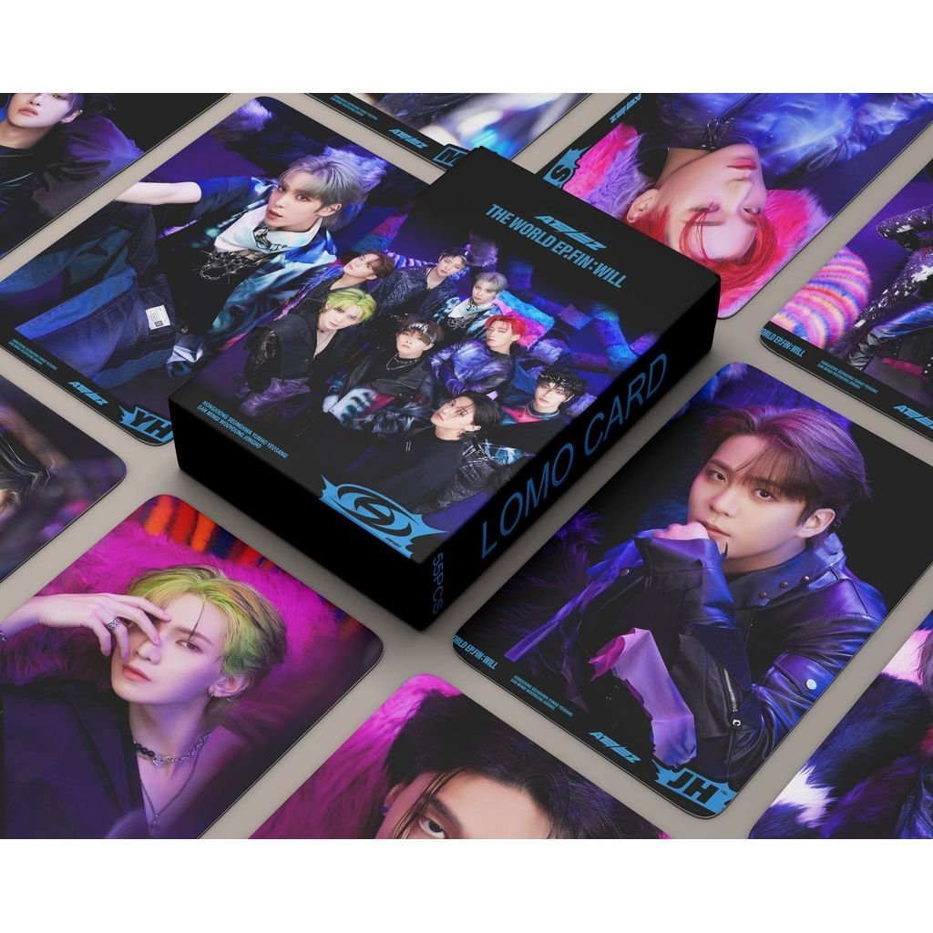 Ready Stock 55 ชิ้น ATEEZ อัลบั้มใหม่ THE WORLD EP.FIN: WILL Photocard Card