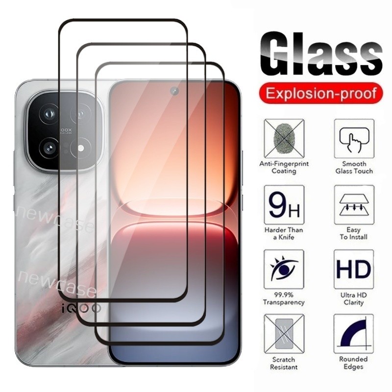 1-3 ชิ้นป้องกันกระจกสําหรับ iQOO 15 13 5G 2025 iQOO15 iQOO13 ฟิล์มนิรภัย HD ฟิล์มใสเลนส์ฟิล์มป้องกัน
