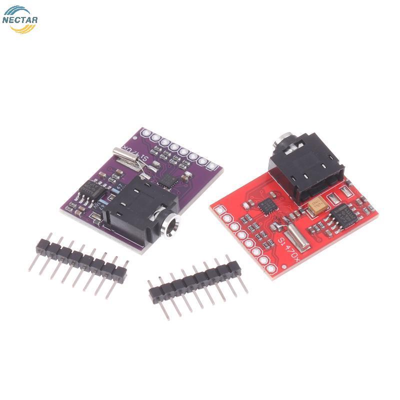TAR Si4703 โมดูลรับสัญญาณวิทยุ FM พร้อมอินเทอร์เฟซ RDS I2C 3.3V สําหรับ Arduino ESP32 DIY โครงการเสี