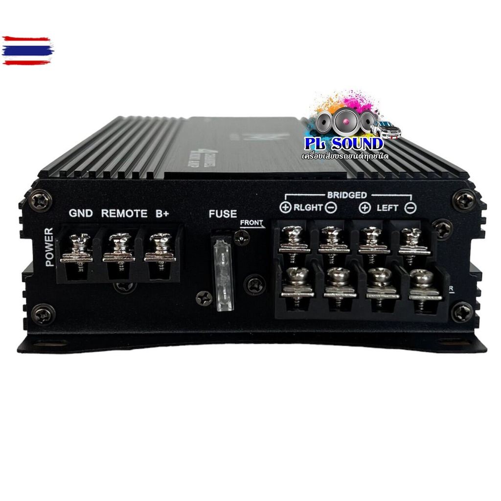 เพาเวอร์แอมป์ class d 4ch ยี้ห้อ M AUDIO เพาเวอร์แอมป์รถยนต์ คลาสดี รุ่นเล็ก M-audio M511.4 1500w ขั