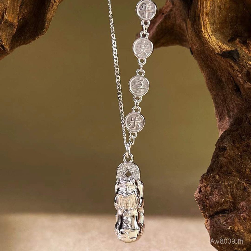 High-End สร้อยคอเงินสเตอร์ลิง Designer Xile National อินเทรนด์ใหม่สไตล์จีน Pixiu Peace หญิงผลิตภัณฑ์